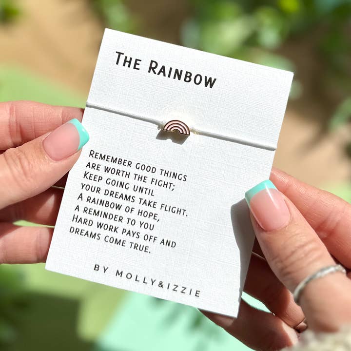 The Rainbow - Verstelbare bedelarmband voor wholesale door by Molly&Izzie