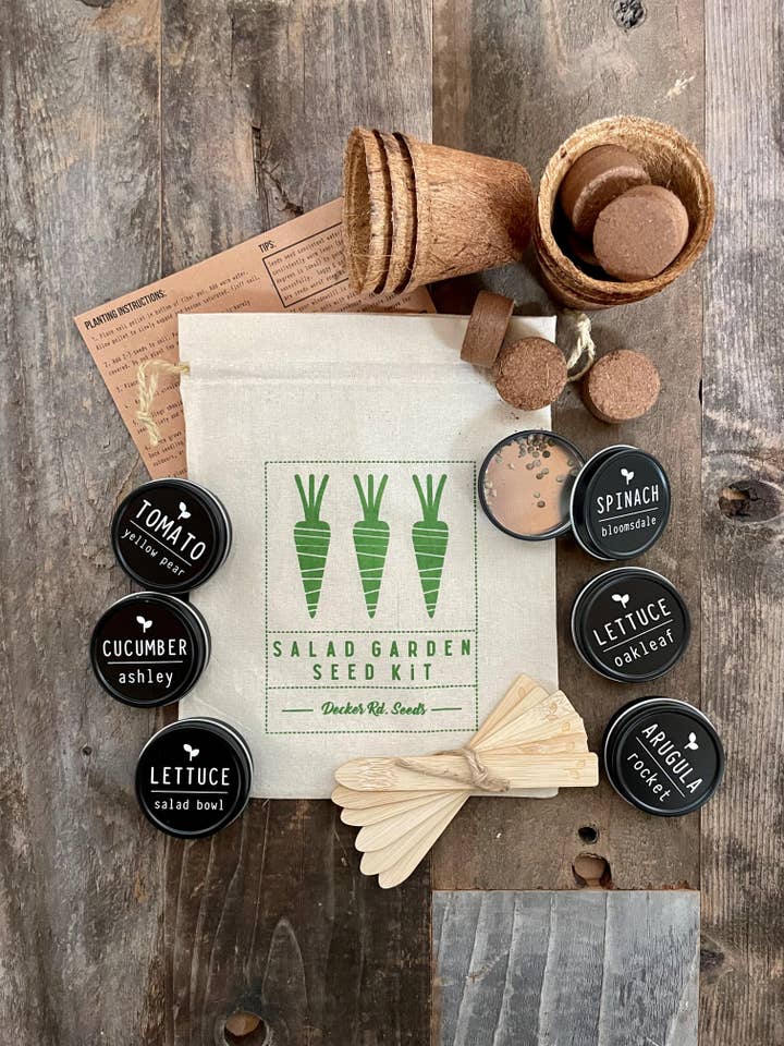 Salad Garden Kit for wholesale by Decker Rd. Seeds