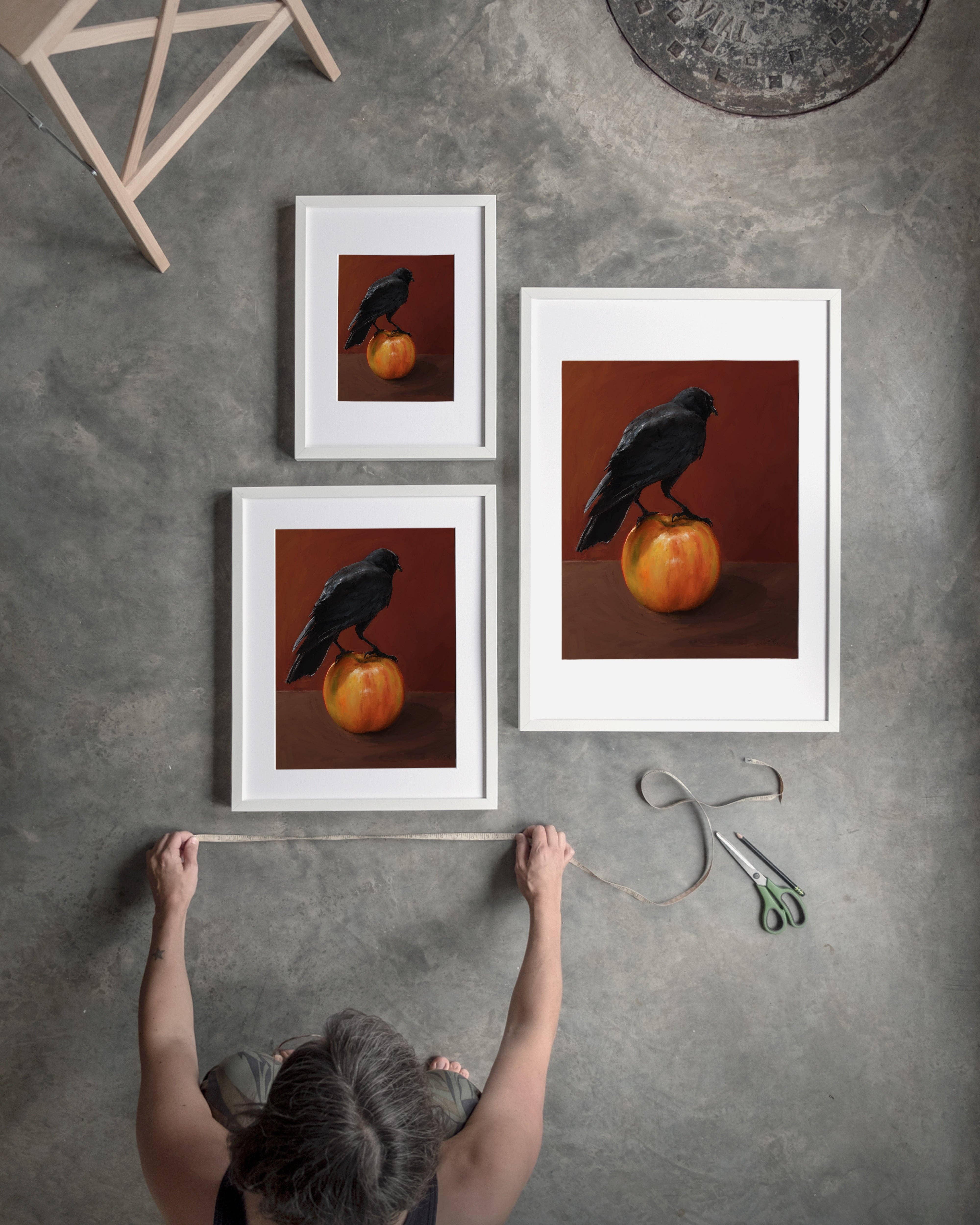The Ugly Cat Studio - Wholesale Art Print - Moody City Crow Art Print27