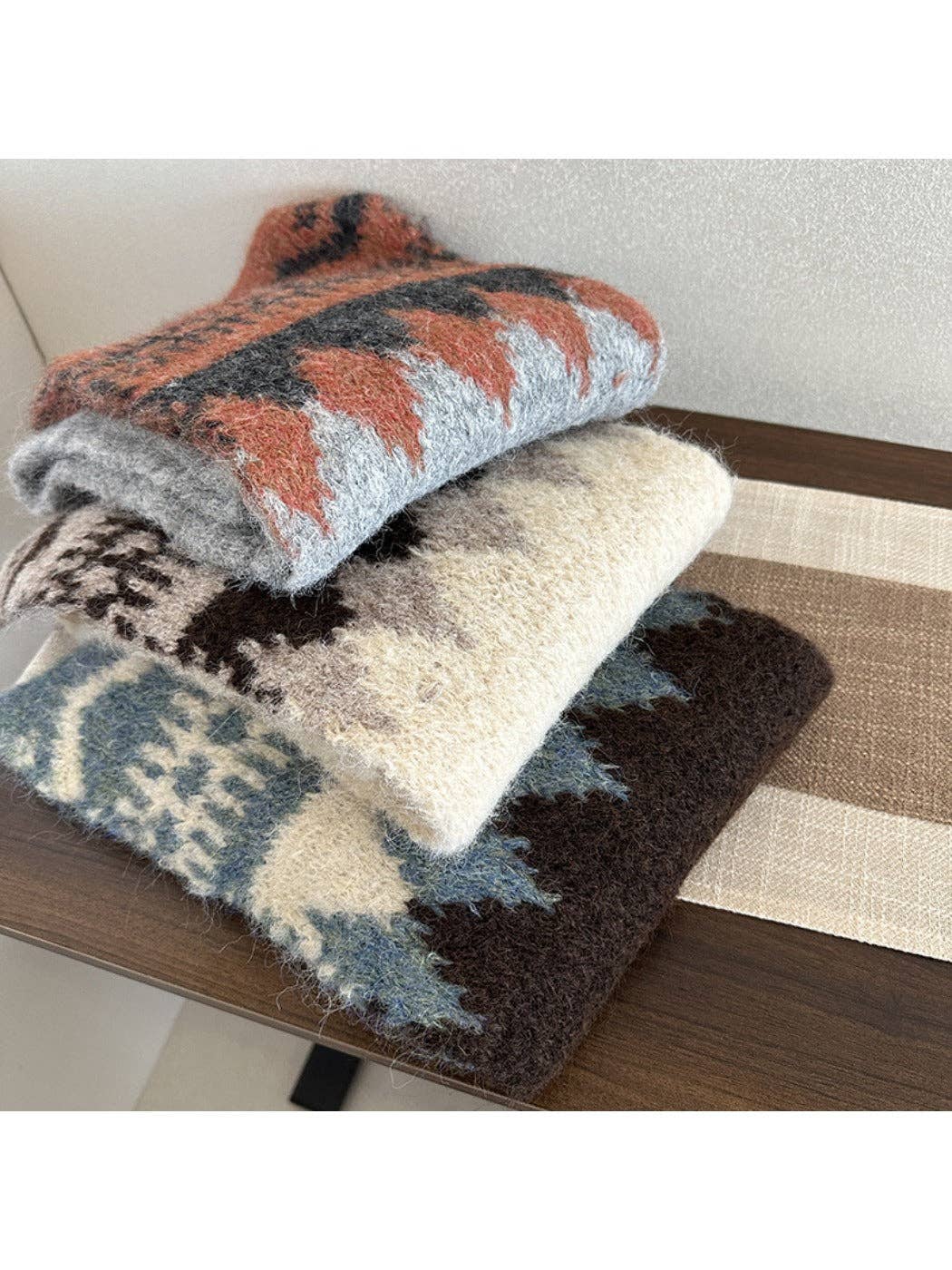 Funkyrel® Atzbranding Limited – Engroshandel Tørklæde - Dame – Scarvii - Vinter Dame Tørklæde - Blødt & Sød Chic8