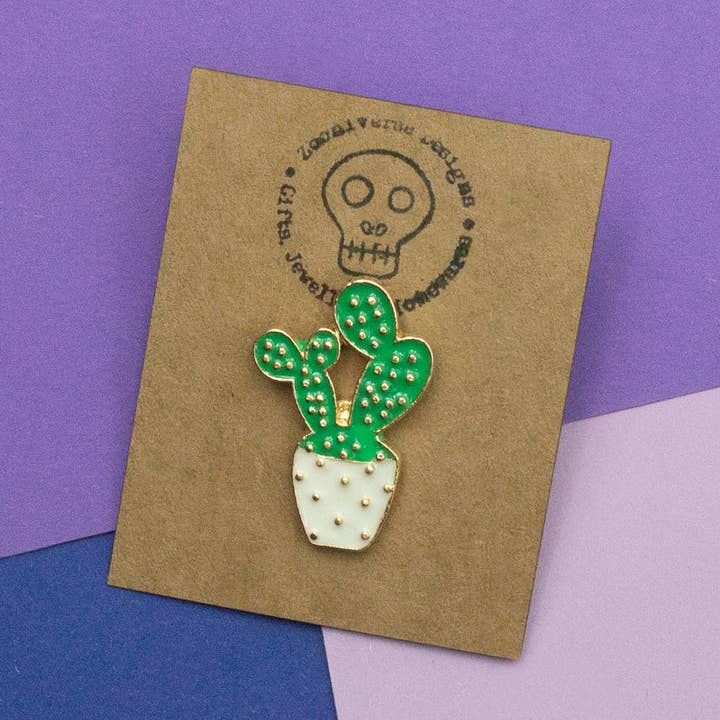 Épingle en émail cactus pour la vente par Zooniverse Designs