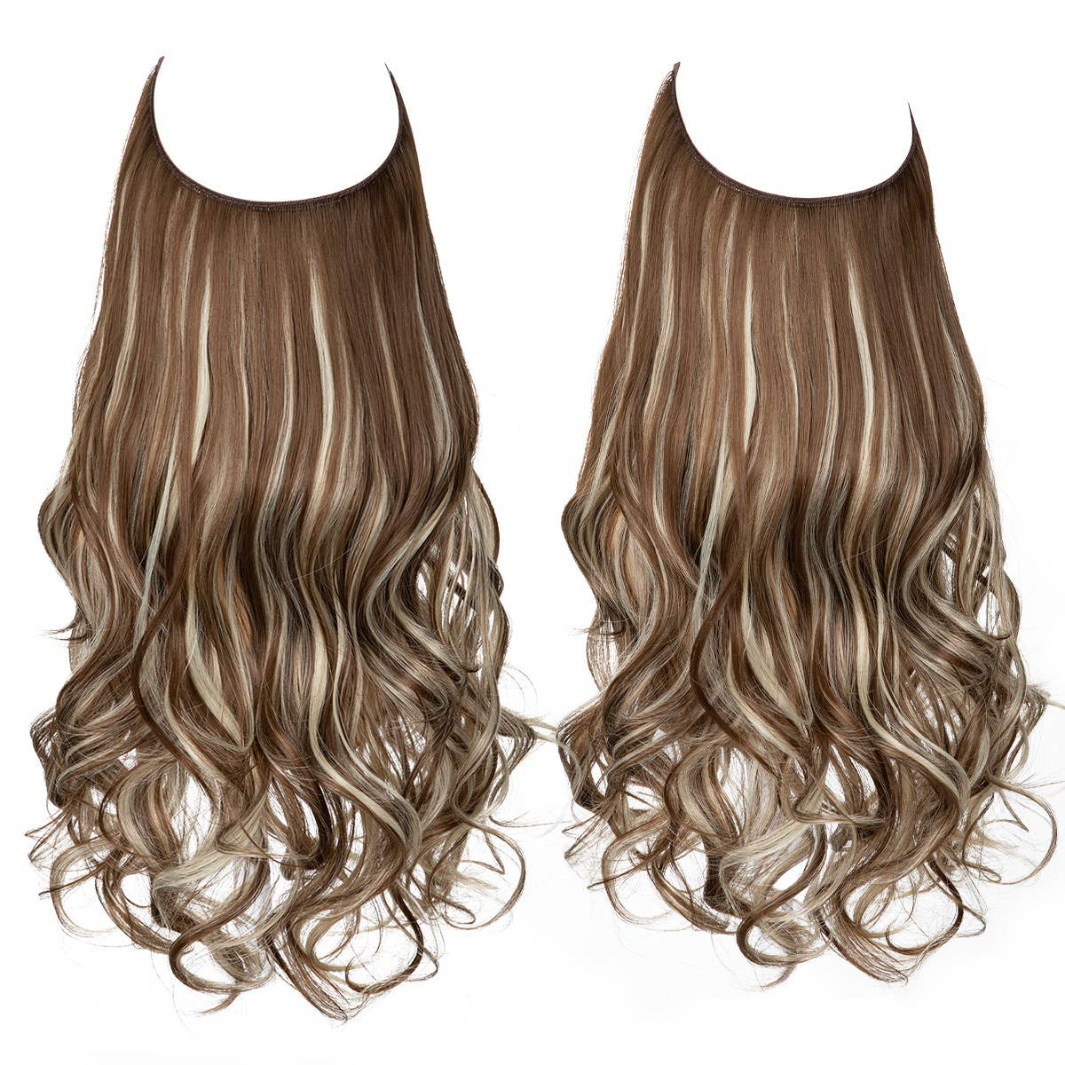 AK Brand - Wholesale Hair Extensions - 18 inch One-piece Wavy Curly Synthetic Hairpieces for Women4