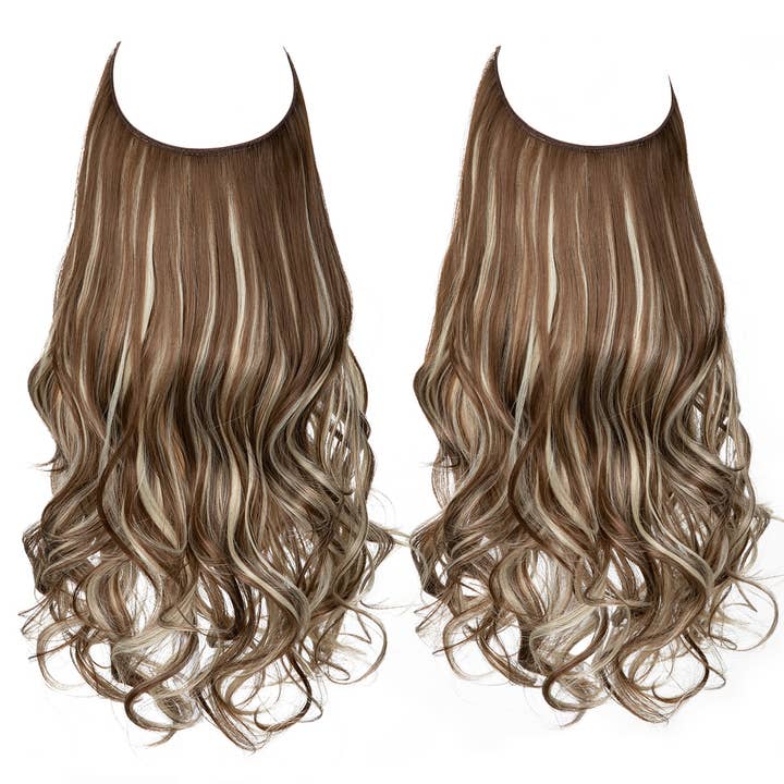 AK Brand - Wholesale Hair Extensions - 18 inch One-piece Wavy Curly Synthetic Hairpieces for Women4