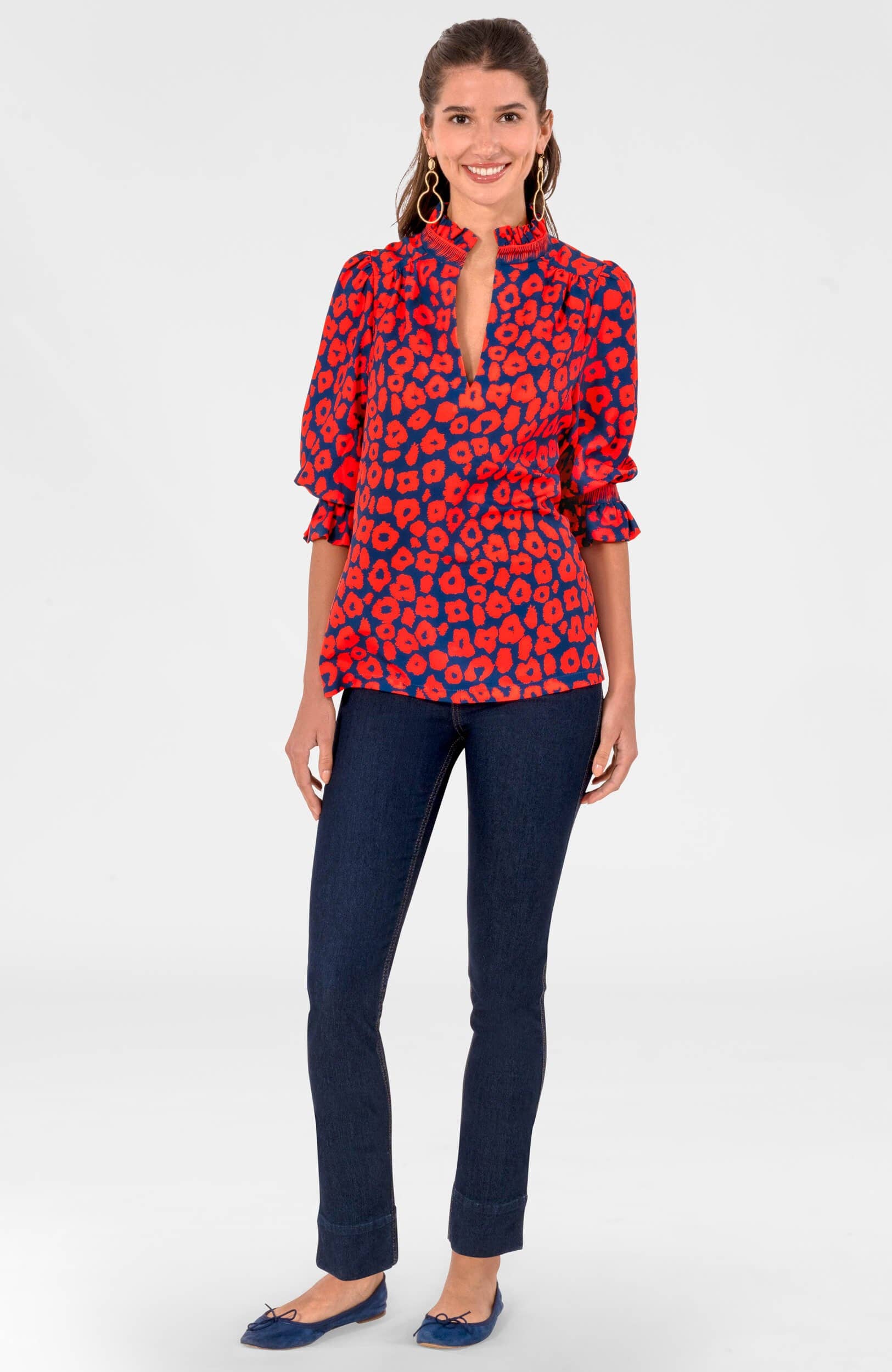 Gretchen Scott LLC - Vente Tunique – femme - Tunique Ruffleneck - Me Jane16