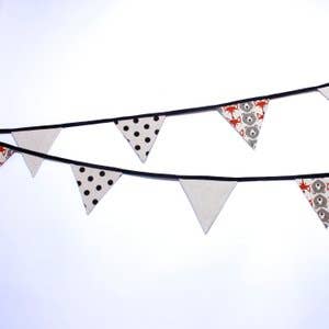 Othat- We love happy baby & kids – wholesale Bunting/garland – Mini VOS fabric flag line OK 8324