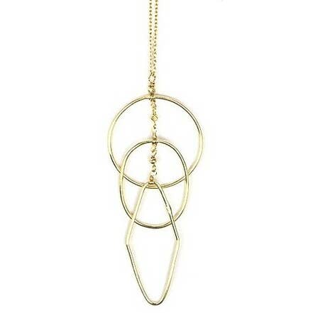 Fair Anita - Wholesale Pendant/Charm Necklace - Ripples Necklace - Gold1