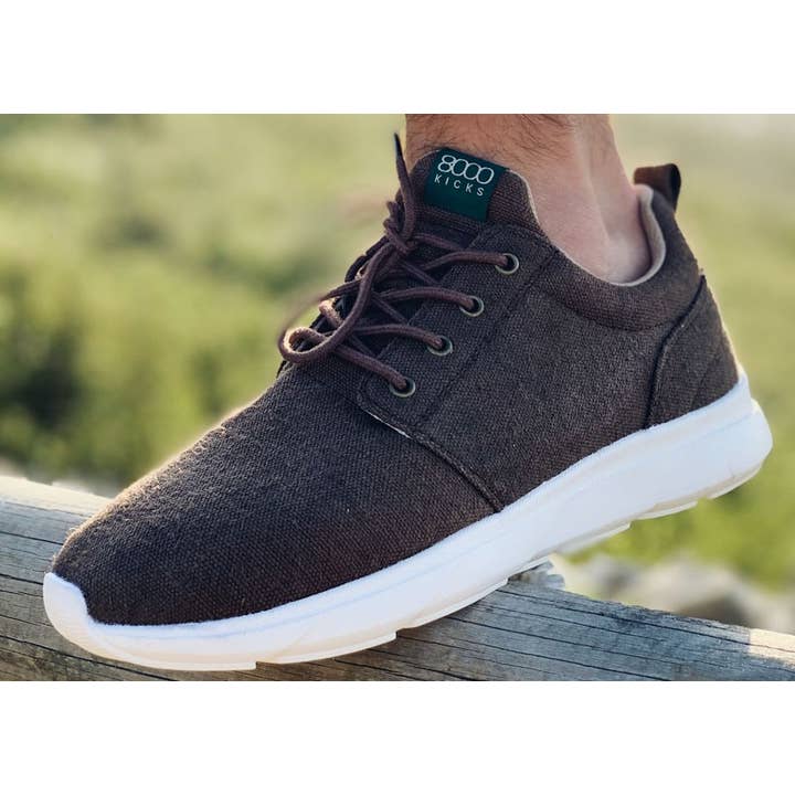 8000Kicks - Wholesale Lifestyle Sneakers - Women's - Explorer V2 for Women Dark Brown ((Waterproof Hemp Shoes)