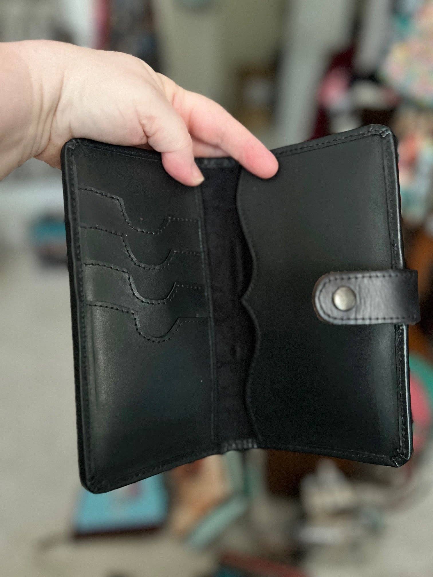 Cedar Hill Country Market - Wholesale Wallet - Women's - Western Genuine Hand Tooled Leather Wallet2