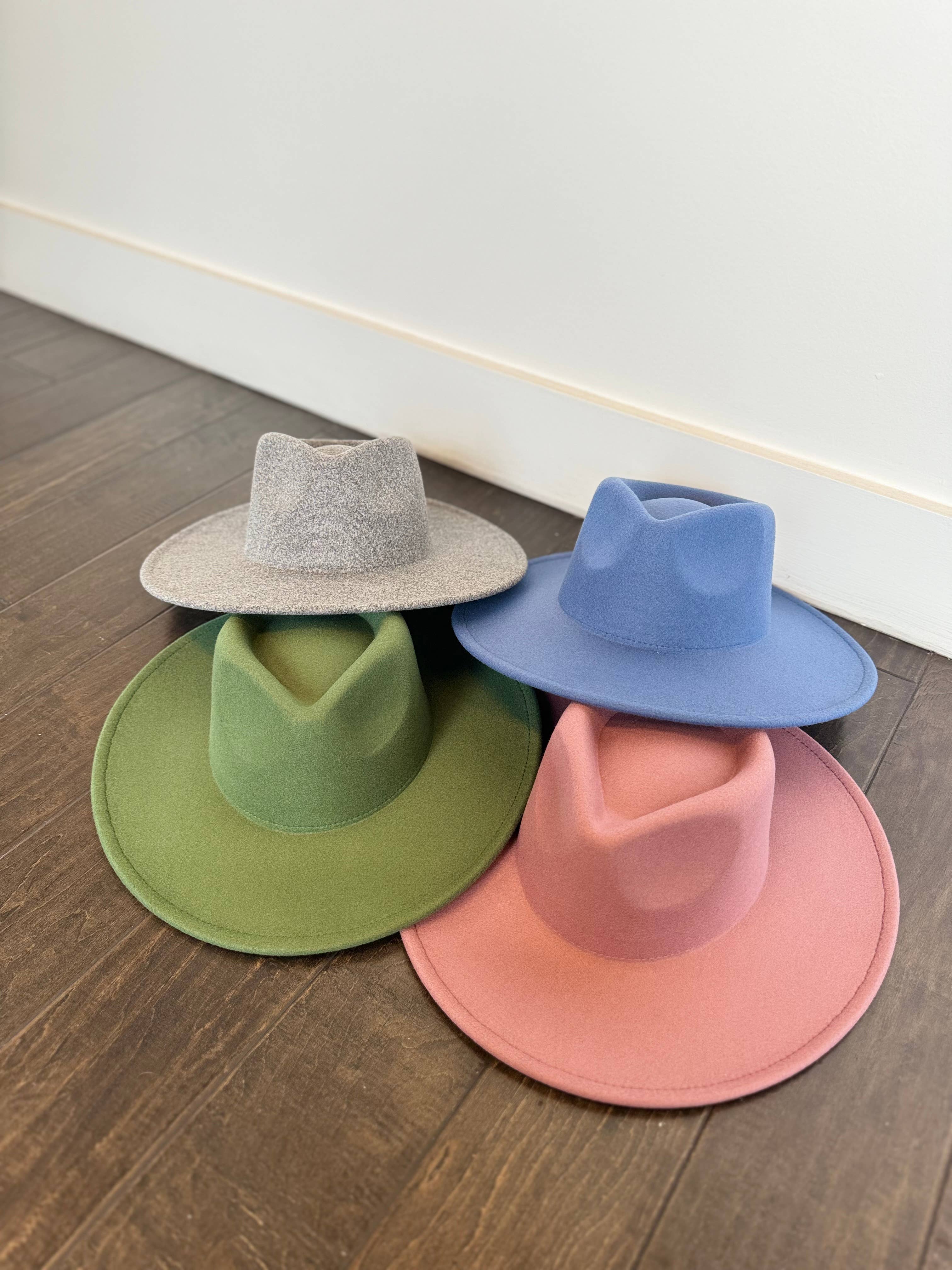 Love and Thyme - Wholesale Fedora - Women's - Vegan Felt wide Brim Rancher Hat1