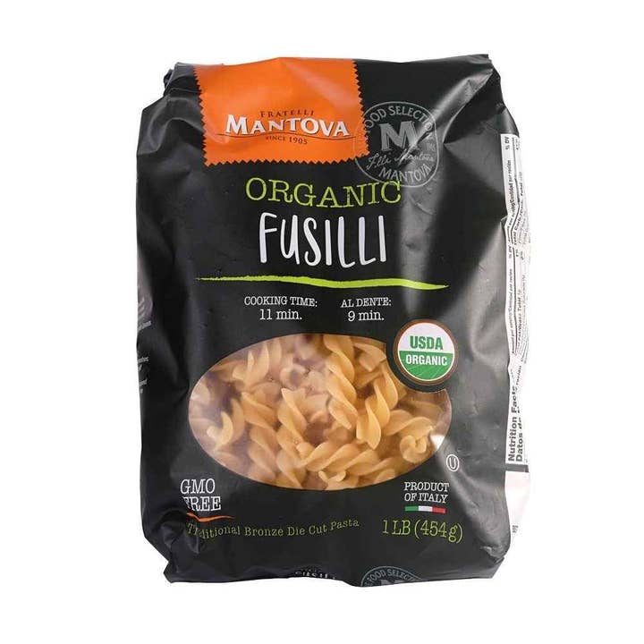 Mantova Organic Fusilli Pasta, 1 lb. for wholesale by Fine Italian Food