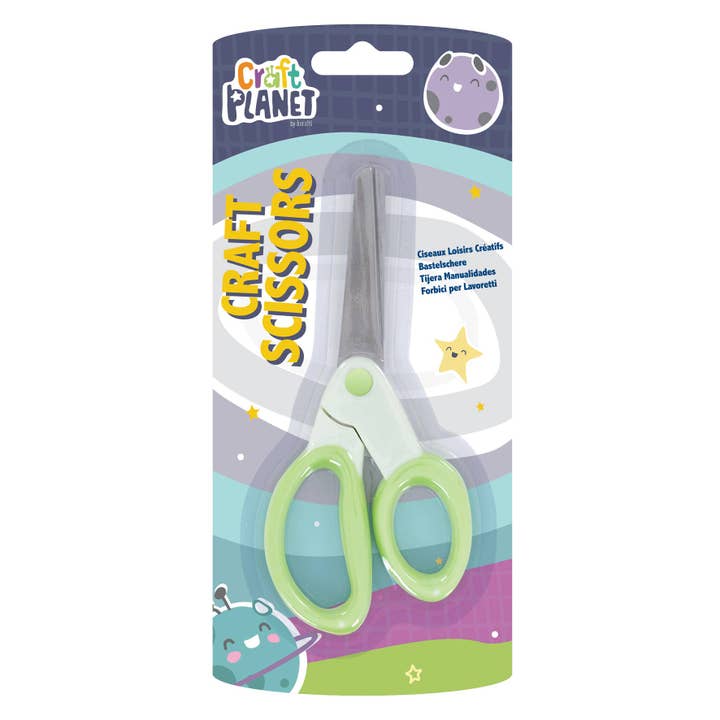 Craft Planet 5" Craft Scissors, Paper, Foam, Card, Fabric for wholesale by West Design Products UK