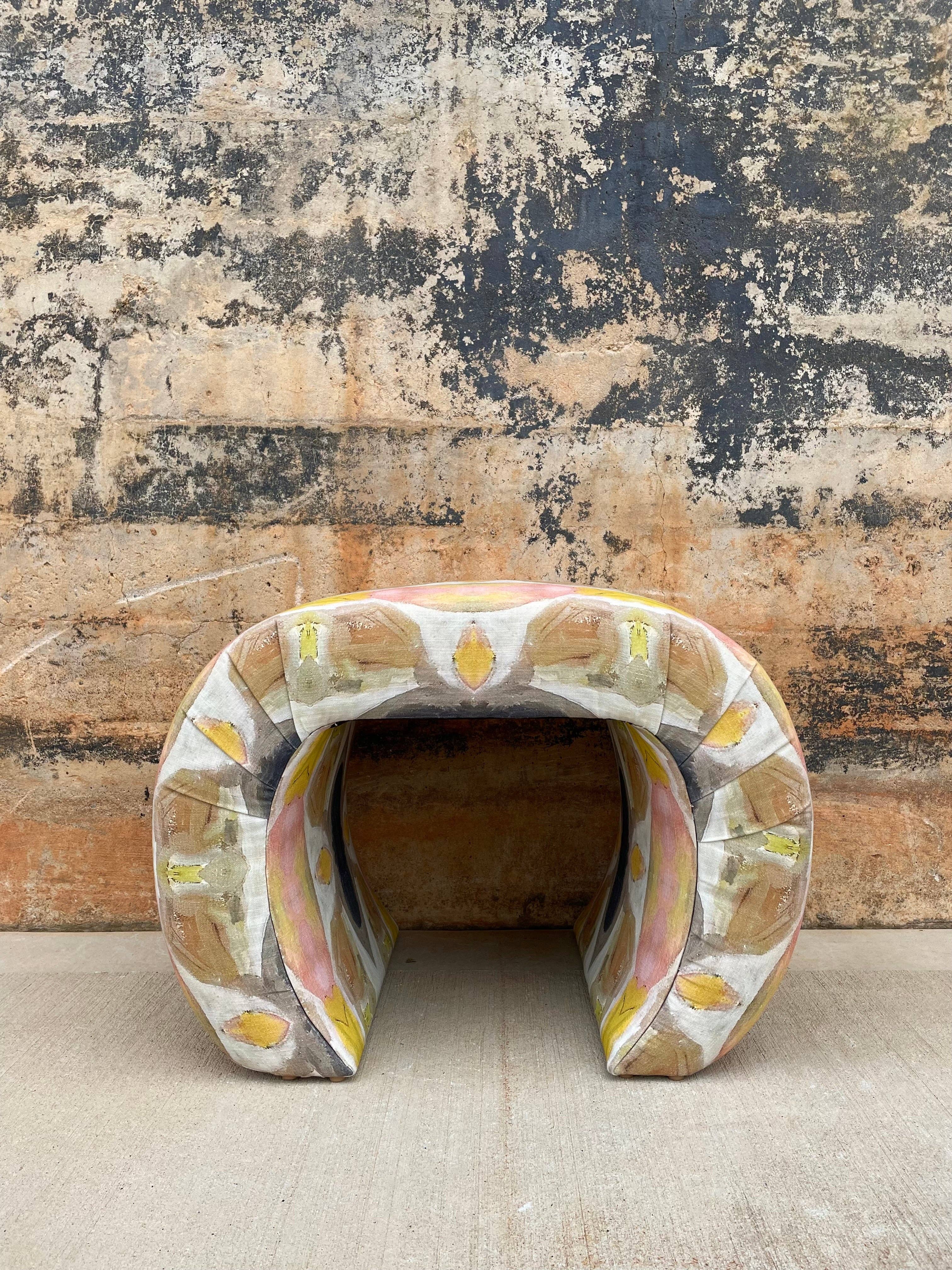 Windy O'Connor Art & Home - Wholesale Ottoman - Blush Topaz Ottoman2