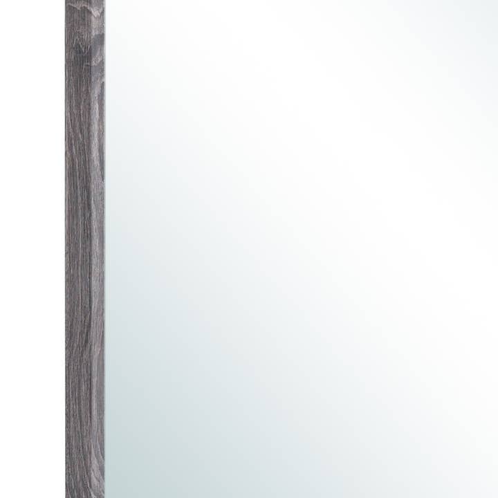 HomeRoots - Wholesale Vanity Mirror - 35" Dark Gray Wood Framed Accent Mirror4