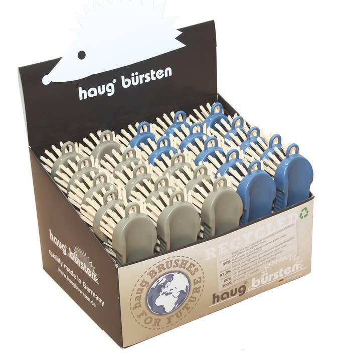 HAUG BURSTEN RECYCLED Scrubbing Brush 25/CDU Ocean & Jungle for wholesale by Port-Style Enterprises Inc.