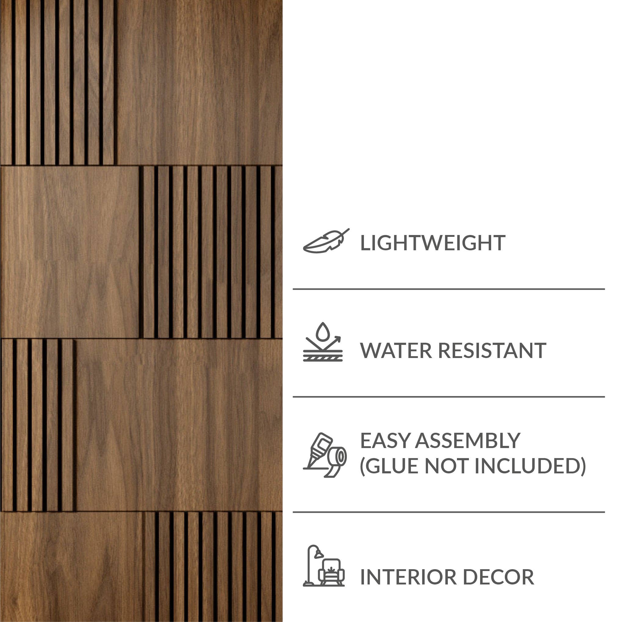 Guipp-Decor - Decoriy - Wholesale Decorative Panel - Modular Dark Wood 3D Wall Panels2