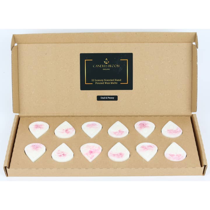 Oud & Pfingstrose Luxus Duftwachs-Schmelzset Geschenkset für den Großhandel von Candles Bloom Limited