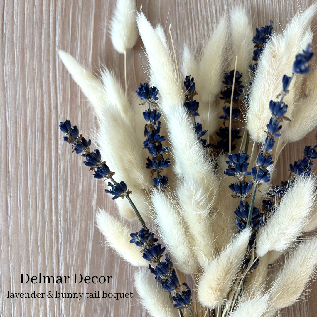 Delmar Decor – wholesale Torkade/pressade blommor – Torkad kanin svans, blommig inredning3