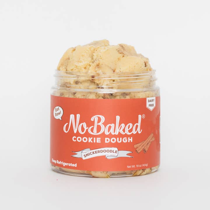 NoBaked Cookie Dough - Wholesale Cookie - Edible Snickerdoodle Cookie Dough | 6 Pint Jars