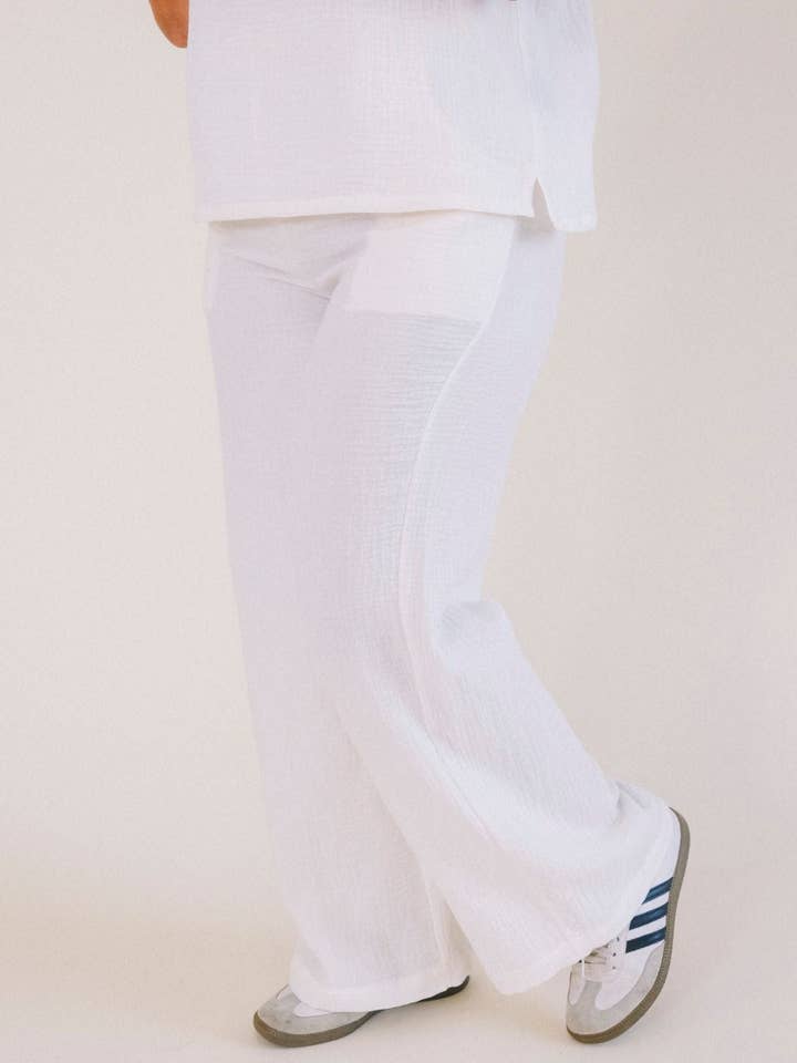 Pantalón Simone - Marfil para venta al por mayor de POPLINEN