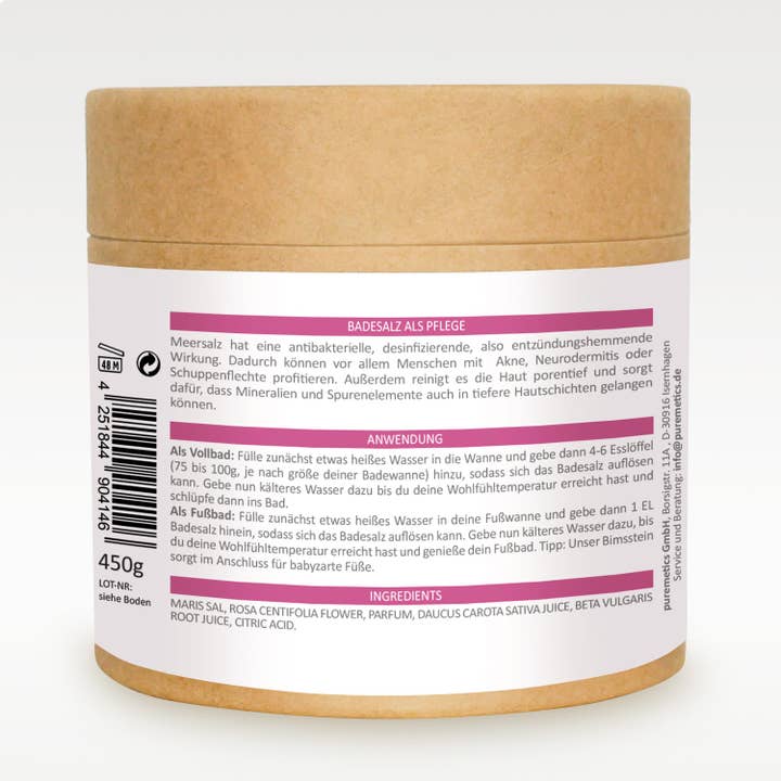 puremetics GmbH - Wholesale Bath Salts - 'Rose Garden' bath salt