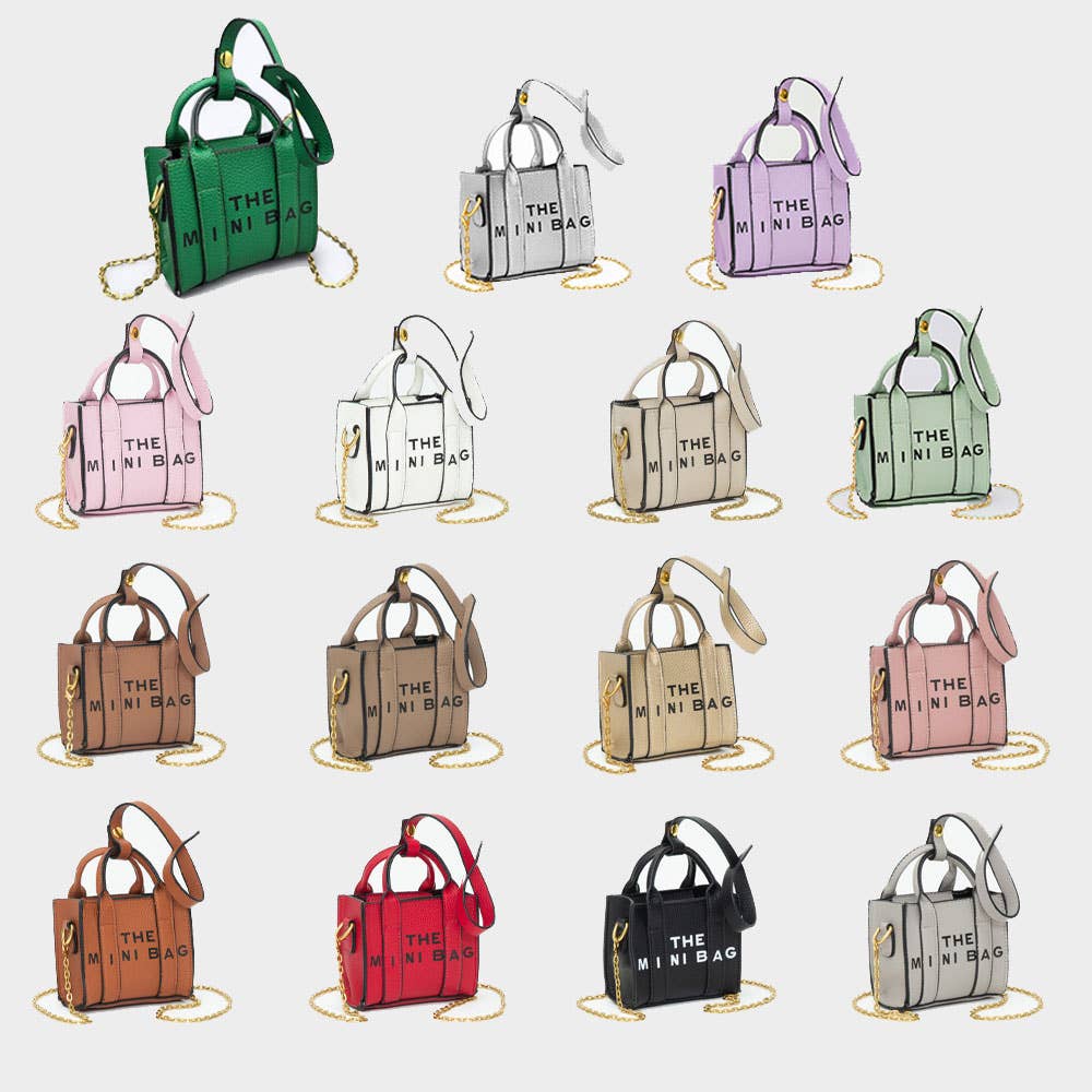 Sensibling Corp. - Wholesale Crossbodytas - Dames - DE MINI TAS Boodschap Puntige Imitatie Leren Tas Hanger / Mini Tas / Schoudertas7