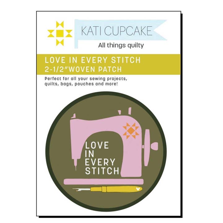 Love in Every Stitch - Patch for wholesale by Kati Cupcake