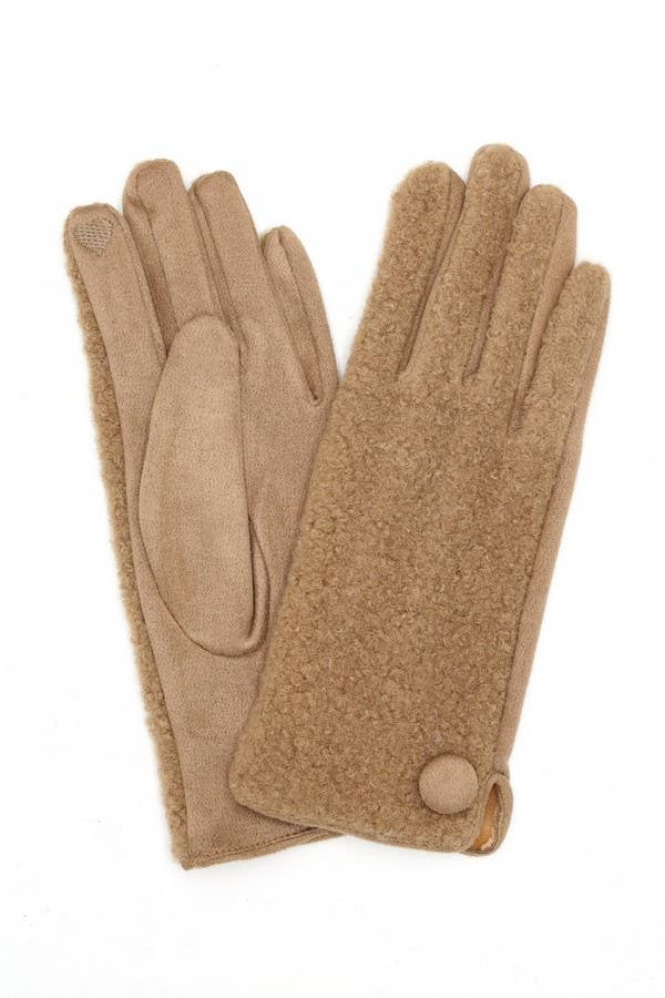 Shop Neighbors - Wholesale Gloves - Women's - Button Soft Smart Touch Gloves