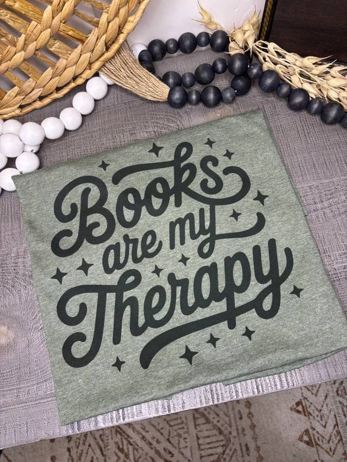 Books are my Therapy (Gildan Sub T-Shirt) for wholesale by 1/2 Penny Wholesale