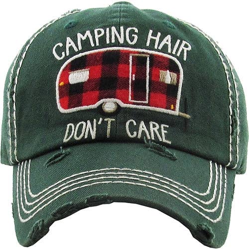 Your Fashion Wholesale - Wholesale Baseball Cap - Women's - Camping hair Don't Care Hat3