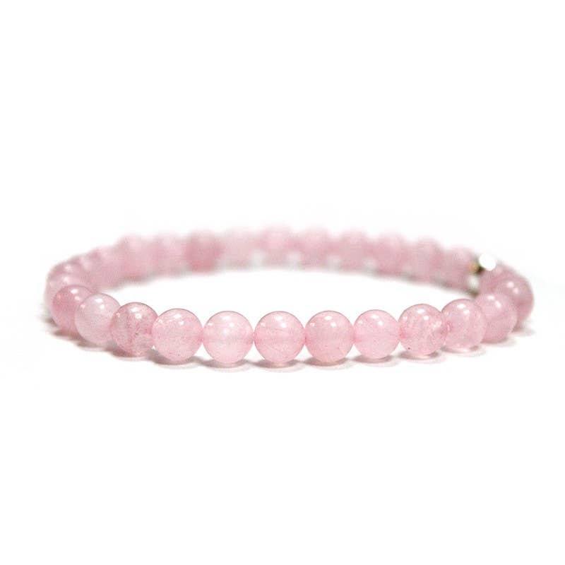 Ethike.eu - Wholesale Beaded Bracelet - 6mm rose quartz bracelet1