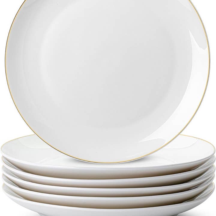 BTaT Elegant White Porcelain Dinner Plates Set of 6 and other Purchase Wholesale porcelain dinnerware. Free Returns & Net 60 Terms on Faire trending on Faire.