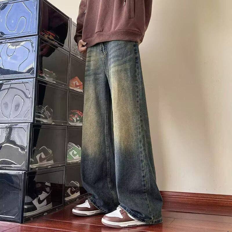 SALINA TRADING INC – Engroshandel Jeans - Herre – Vintage bredbenede denim bukser til mænd3