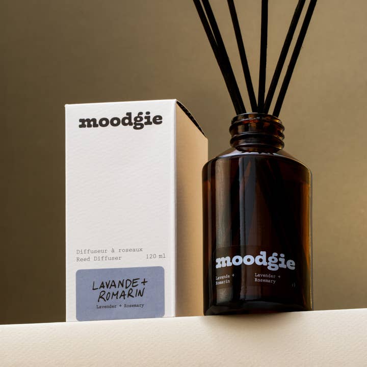 Diffuseur à roseaux - Lavande + Romarin for wholesale by moodgie