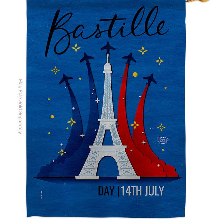Two Group Flag Co - Wholesale Flag - Flag Bastille 14Th July Day France Garden House 2-Sided1