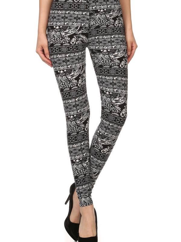 Sueded Paisley Patch Legging for wholesale by Flirty & Femme