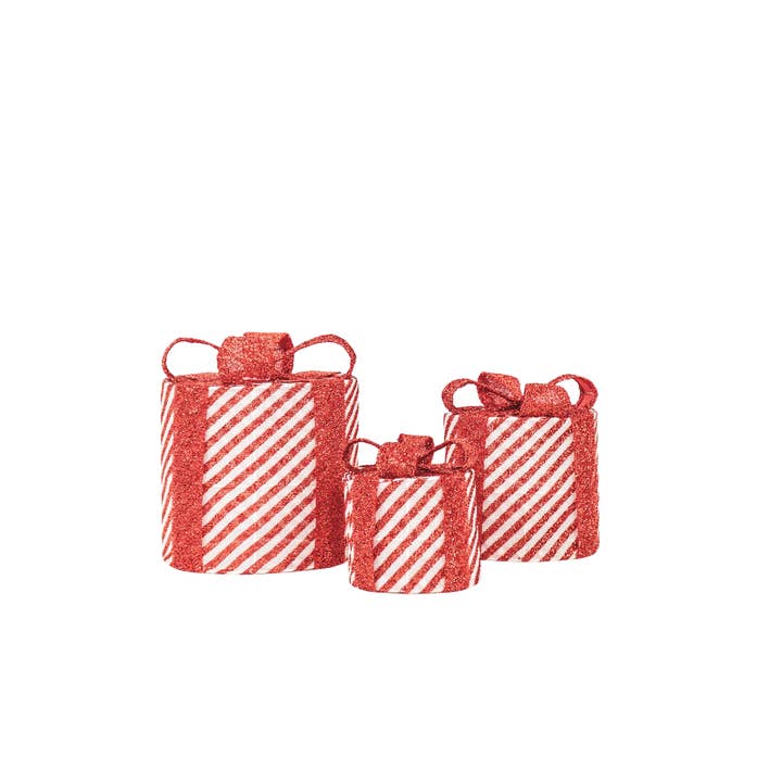 Led Xmas Gift - S3 - Polysterene - Red/ White-15/20/25cm for wholesale by Housevitamin bv