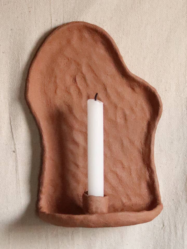Gathered Earth Orgánica Candle Wall Sconce for wholesale by Of The Earth