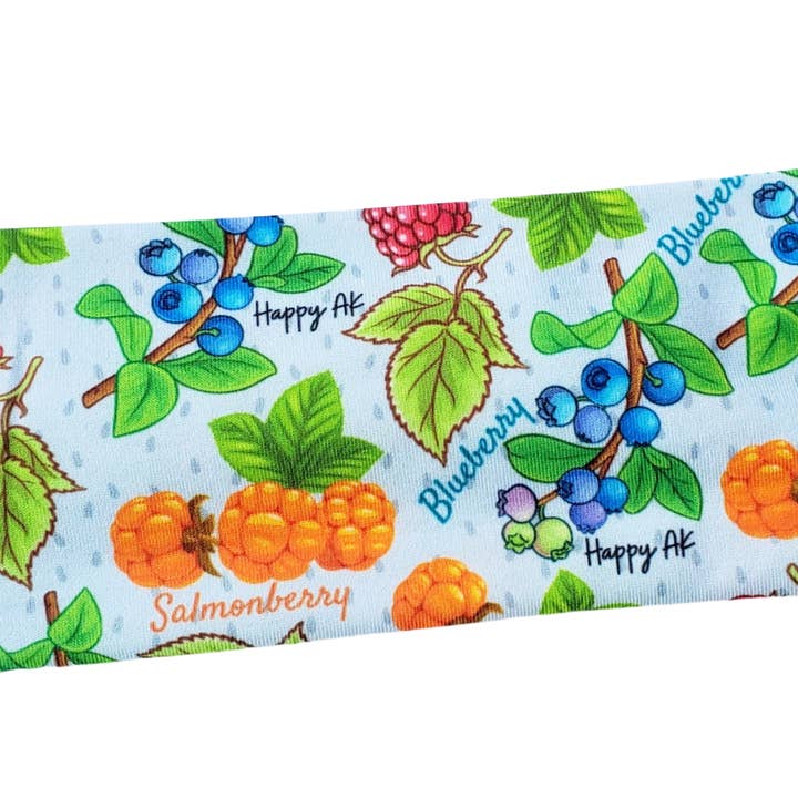 Bandeau "Alaska Berries" pour la vente par HappyAK Handmade Headbands and Neckwear