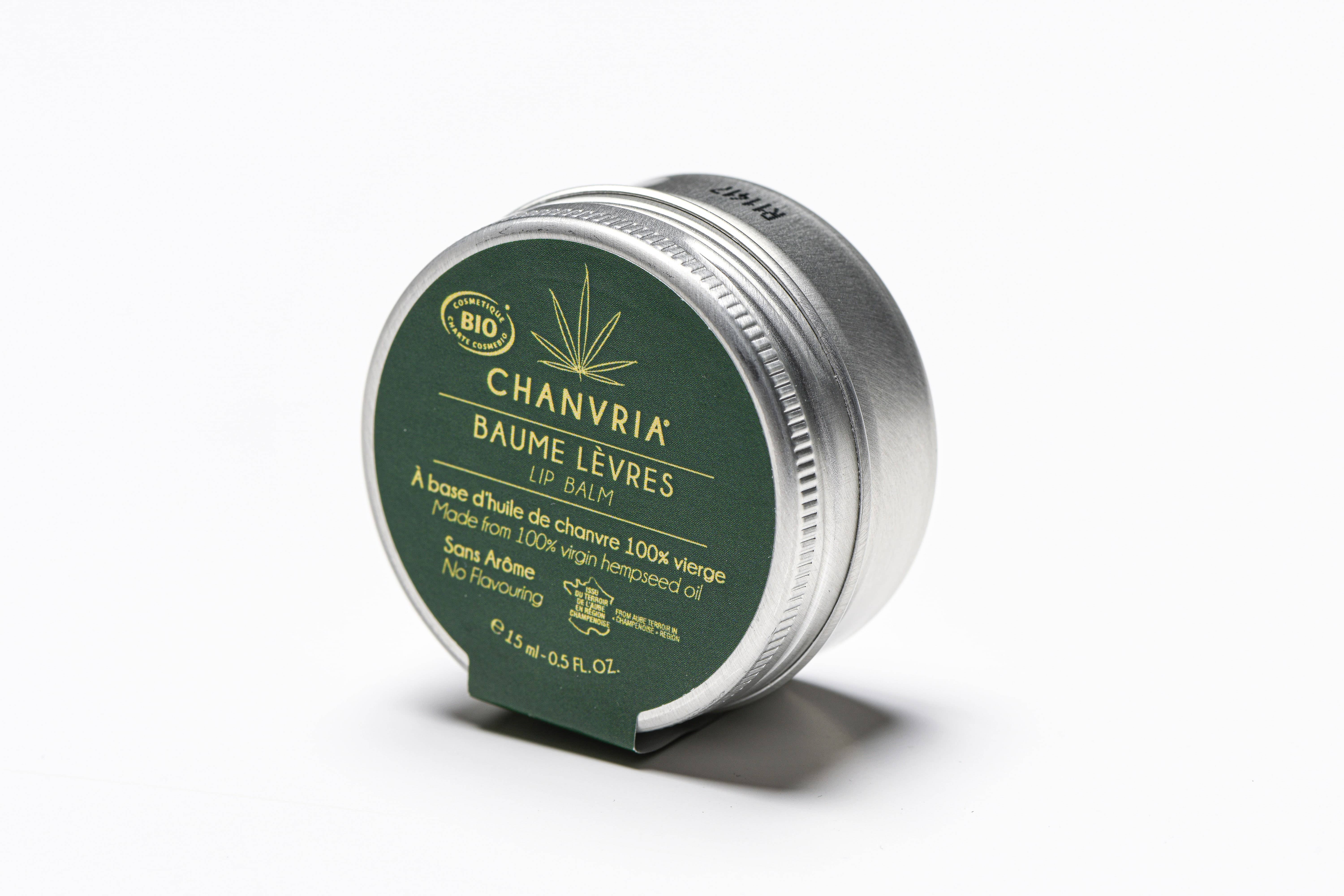 CHANVRIA - Wholesale Lip Balm - CHANVRIA - ORGANIC HEMP LIP BALM 15 ML