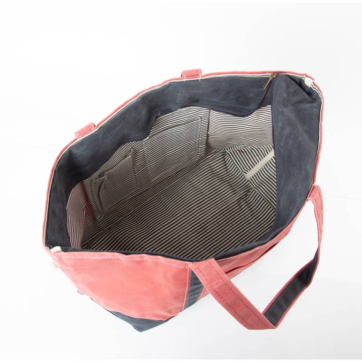 CB STATION - Vente Tote bag – femme - Grand sac fourre-tout classique ciré15