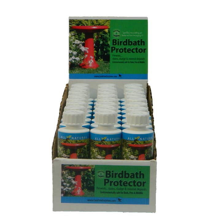 Birdbath Protector 4 oz 12 pk Display für den Großhandel von Carefree Enzymes