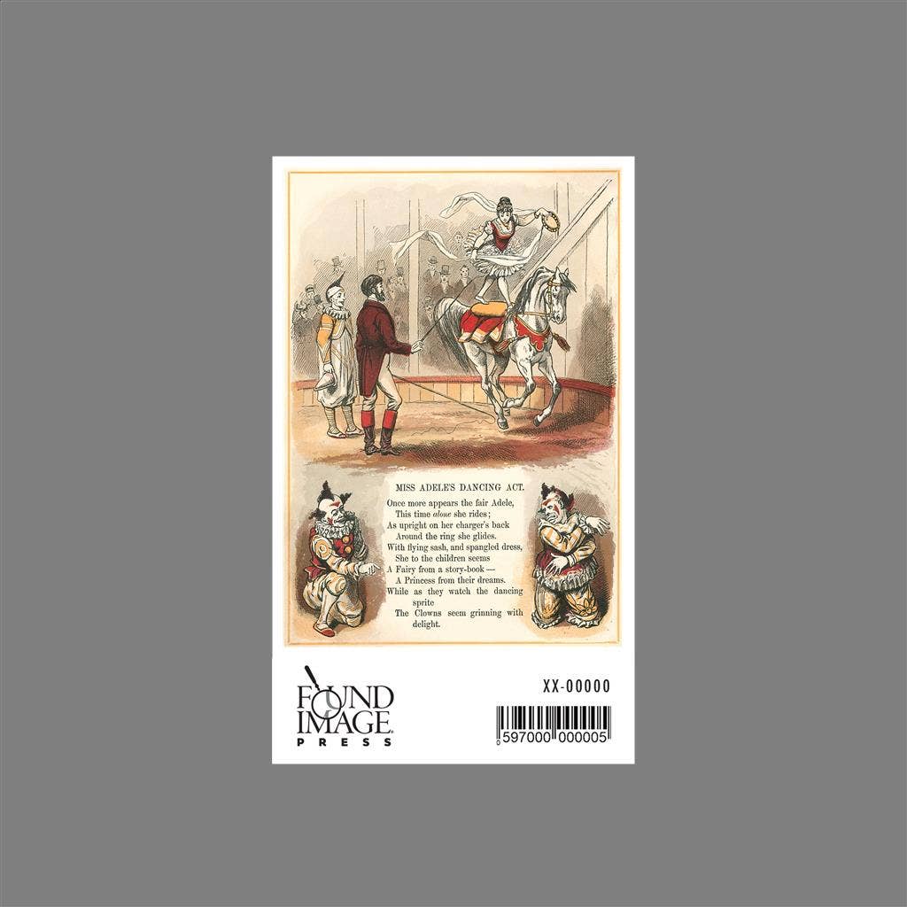 Found Image Press – wholesale Sticker – Sticker CI-154 Circus Visit Miss Adele Dances1