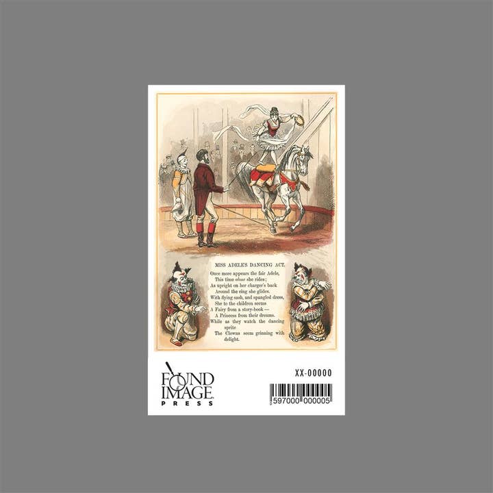 Found Image Press – wholesale Sticker – Sticker CI-154 Circus Visit Miss Adele Dances1