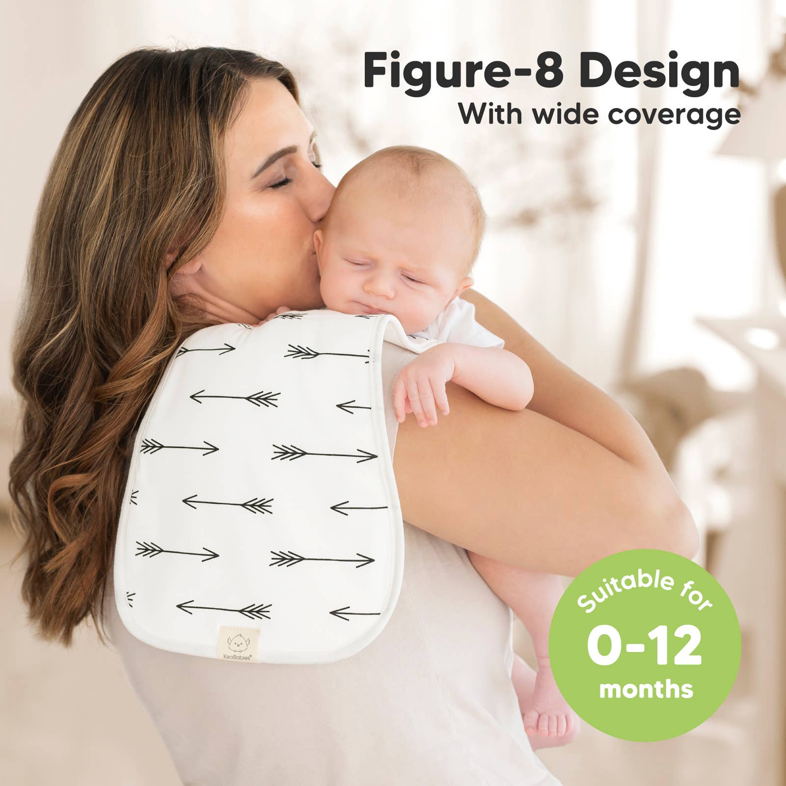 Grijze landschappen KeaBabies 5-pack Urban spuugdoeken voor groothandel op Faire2