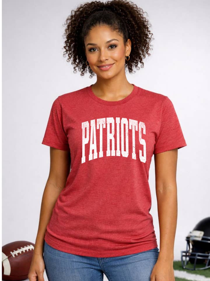 Patriots Team Graphic Tee for wholesale by Wildberry Waves
