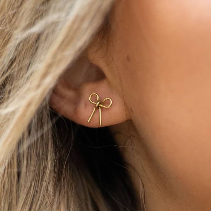 Bow Studs for wholesale by PURPOSE Jewelry
