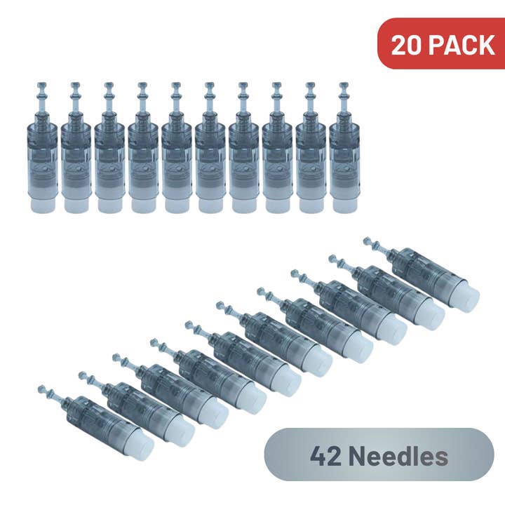 Derma Pen Replacement Cartridges – 20 Pack (16/36/42 Pins) - Value Bundle for wholesale by Follicly