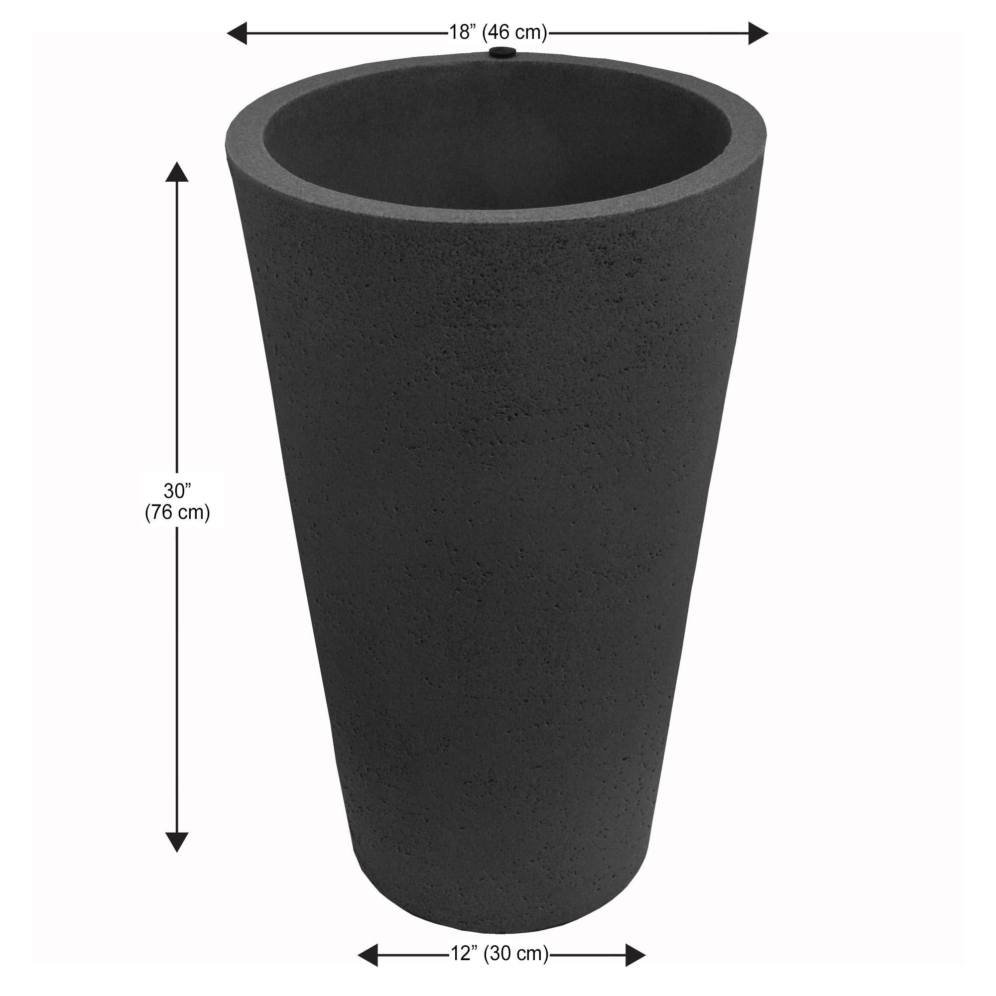Algreen - Wholesale Planter Box - 30" Tall Crete Self-Watering Planter19