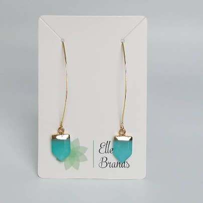 Boucles d'oreilles Nellie Amazonite pour la vente par Elle Brands LLC