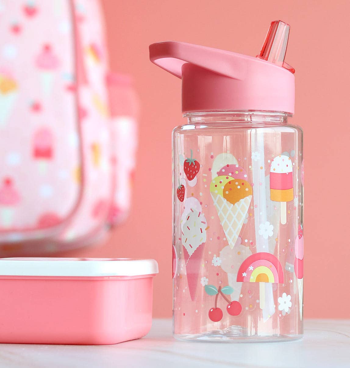 A Little Lovely Company - Wholesale Water Bottle - Kids drink bottle/water bottle: Ice cream2